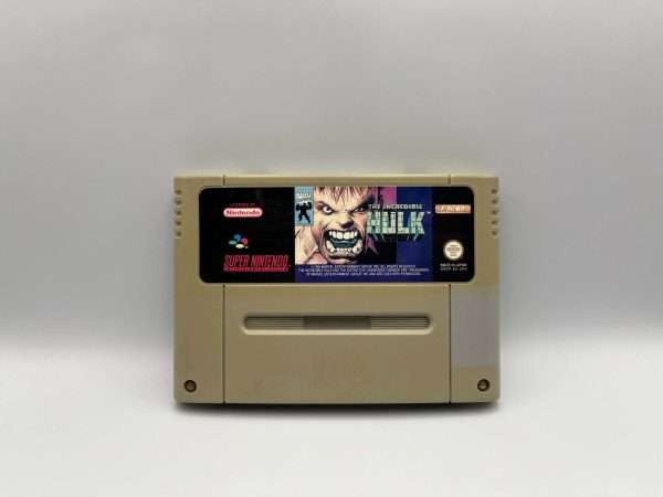 The Incredible Hulk(SNES: Løse spil) - Grim label