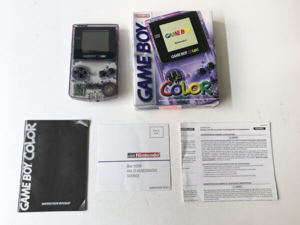 Gameboy Color: Atomic Purple i original emballage(GB Color)