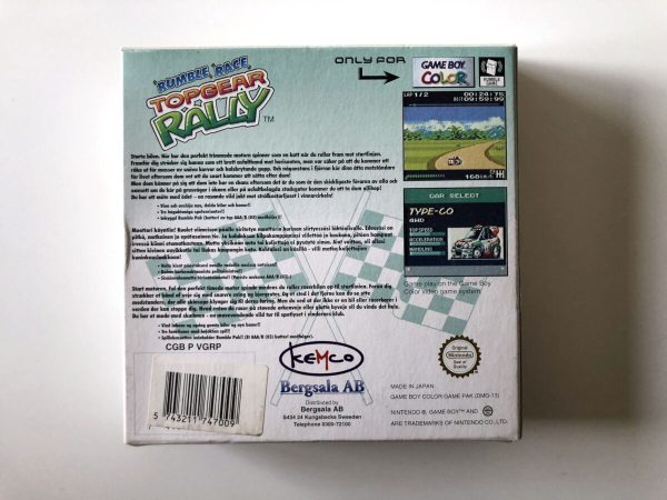 Rumble Race Topgear Rally (Gameboy Color i original emballage) #46 - Image 7