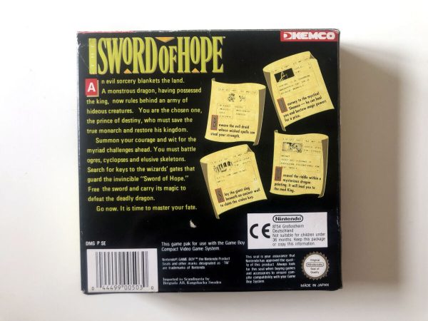 Sword of Hope (Gameboy Classic i original emballage) #98 - Image 7