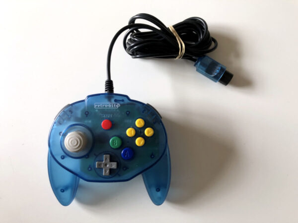 Retro-bit Nintendo 64: Controller Clear Blue