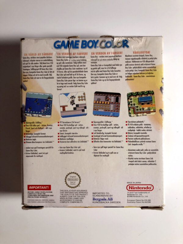 Gameboy Color: Yellow i original emballage(GB Color) - Image 3