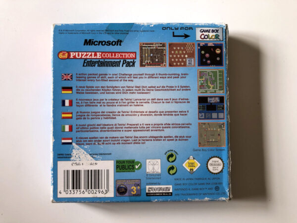 Microsoft The 6in1 Puzzle Collection Entertainment Pack (Gameboy Color i original emballage) #21 - Image 11