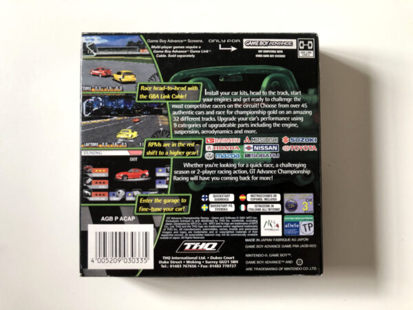 GT Advance Championship Edition (GB Advance: Spil i original emballage) #217 - Image 8