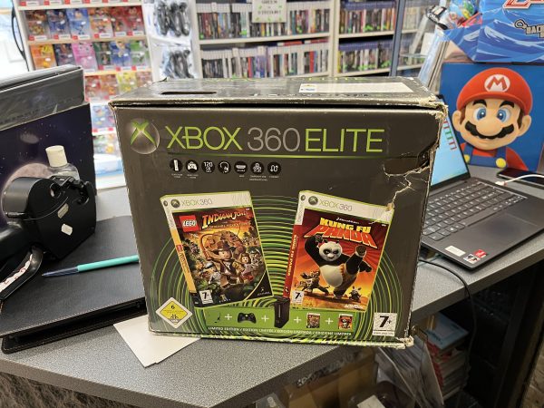 Xbox 360 Lego Indiana Jonas/Kung Fu Panda-bundle(I original emballage)