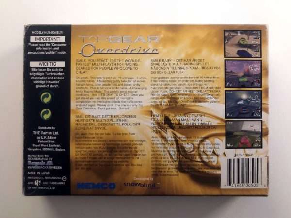 Top Gear Overdrive (N64 i original emballage) #375 - Image 8